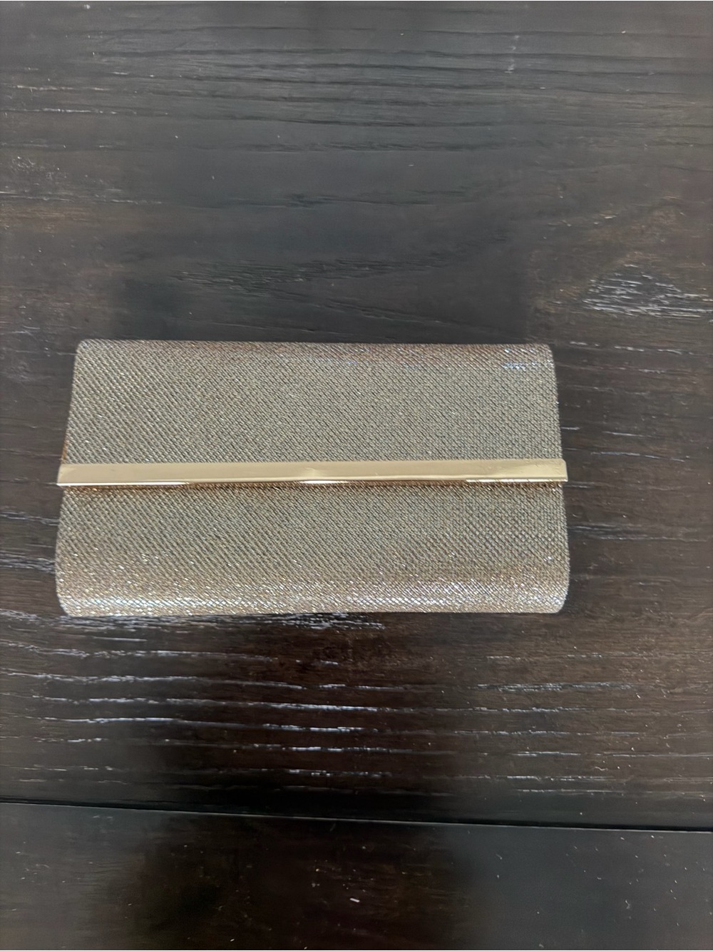bareMinerals Chandelight Glow Evening Gold Clutch Bag NWOT